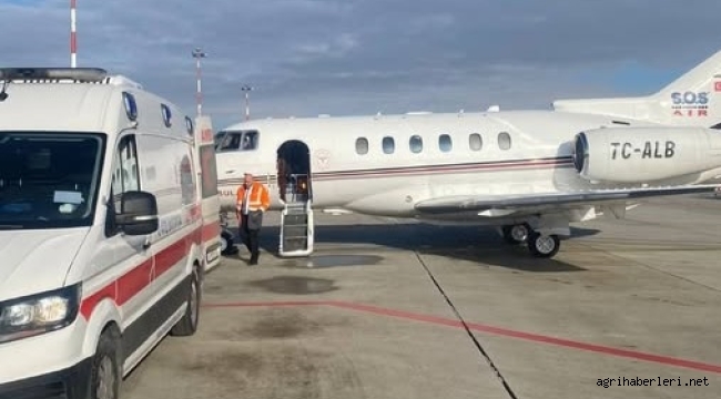 AĞRI'DA UÇAK AMBULANSLAR ZAMANLA YARIŞTI