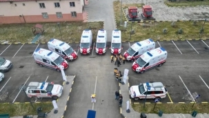 Ağrı İl Sağlık Müdürlüğü yeni ve son model ambulanslarla soğuk ve çetin kış şartlarına hazır