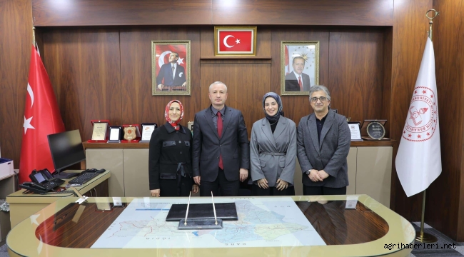 AĞRI'YA ATAMASI YAPILAN ÖĞRETMEN ZEHRA BOĞA'YI İL MİLLİ EĞİTİM MÜDÜRÜ KÖKREK, AĞIRLADI