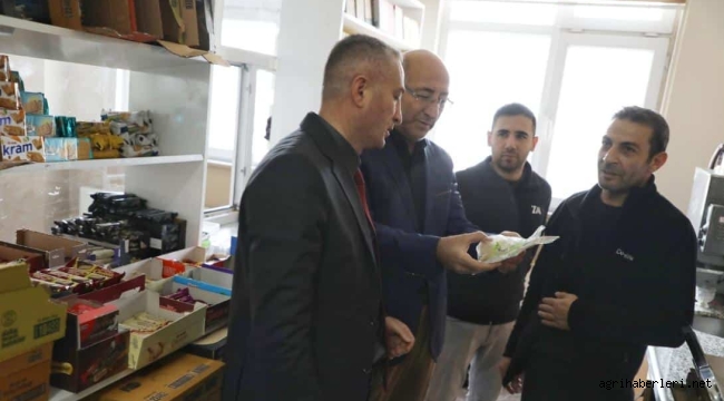 MİLLİ EĞİTİM MÜDÜRÜ KÖKREK, AĞRI'DA KANTİN DENETİMİ YAPIYOR