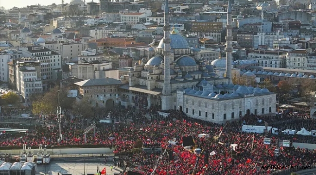 Bilal Erdoğan'dan Galata'da dünyaya Gazze mesajı: Boykotla zulmün normalleşmesine dur diyeceğiz.