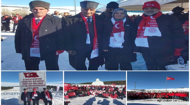  Sarıkamış Harekatı'nın 111. yılı anma etkinliklerine Doğubayazıt'ta 63 kişi katıldı