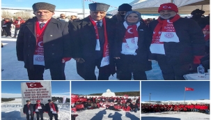  Sarıkamış Harekatı'nın 111. yılı anma etkinliklerine Doğubayazıt'ta 63 kişi katıldı