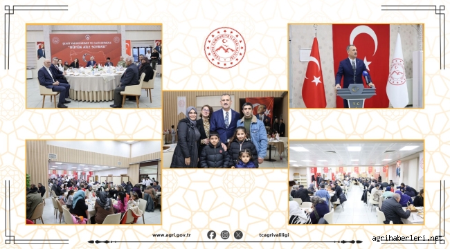 Ağrı'da Ramazan'ın İlk İftarı Şehit Aileleri ve Gazilerle Yapıldı