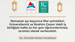 Ağrı İbrahim Çeçen Üniversitesi'nde Ramazan Boyunca Öğrencilere Ücretsiz İftar