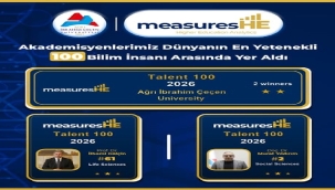 Ağrı İbrahim Çeçen Üniversitesi Akademisyenleri Dünyanın En Yetenekli Bilim İnsanı Arasında Yer Aldı