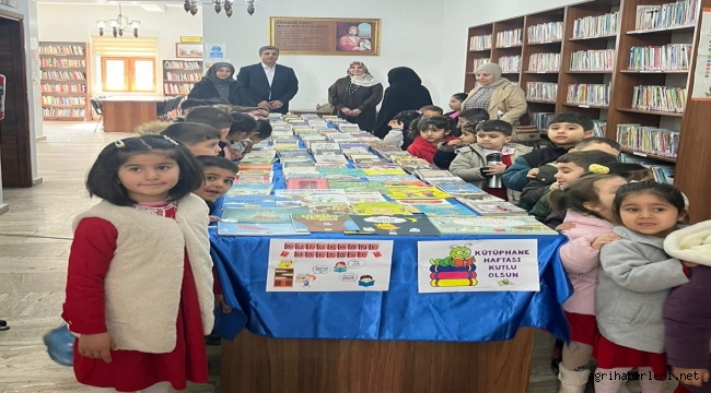 Doğubayazıt'ta Minik Öğrenciler Kütüphaneler Haftası'nda Kitaplarla Buluştu