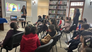 Doğubayazıt'ta Minik Öğrenciler Kütüphaneler Haftası'nda Kitaplarla Buluştu