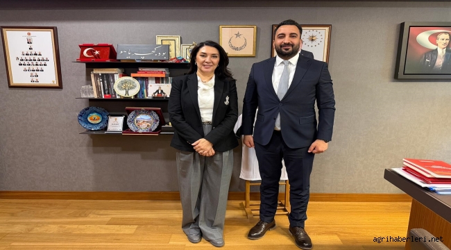 Milletvekili Kilerci'ye AK Parti Taşlıçay İlçe Başkanı Deniz, İlçenin Sorunlarını İletti