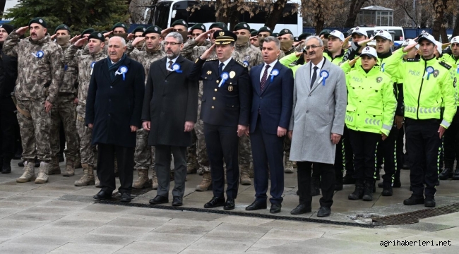 Ağrı'da Türk Polis Teşkilatı'nın 181. kuruluş yıl dönümü ve 10 Nisan Polis Haftası, coşkuyla kutlandı