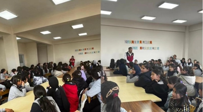 Ağrı İl Çocuk Hakları Komitesi tarafından çocuk hakları ve rol model olmanın önemi üzerine bilgilendirmeler yapıldı.