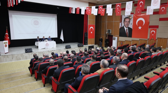 Ağrı Valisi Bozkurt Başkanlığında İl Planlama ve Koordinasyon Kurulu Toplantısı gerçekleştirildi.