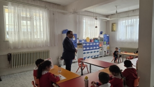 DOĞUBAYAZIT MÜFTÜSÜ DEMİRKAYNAK, KUR'AN KURSU ÖĞRENCİLERİNİ ZİYARET ETTİ