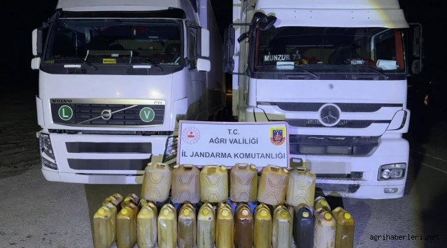 Gürbulak-Doğubayazıt Hattında 600 Litre Kaçak Mazot Ele Geçirildi