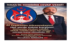 Şehit Gazi Aileleri Koruma ve Kalkındırma Derneği Genel Başkanı İbrahim Sagun: "Her yerde ve her şartta zulmün karşısındayım."