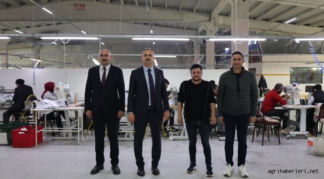 Valisi Bozkurt, Ağrı'da ekonomik gelişimine katkı sağlayan tüm işletmeleri destekliyoruz