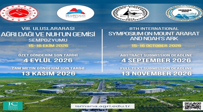 AİÇÜ'den Ağrı Dağı ve Nuh'un Gemisi Sempozyumu İçin Bildiri Çağrısı