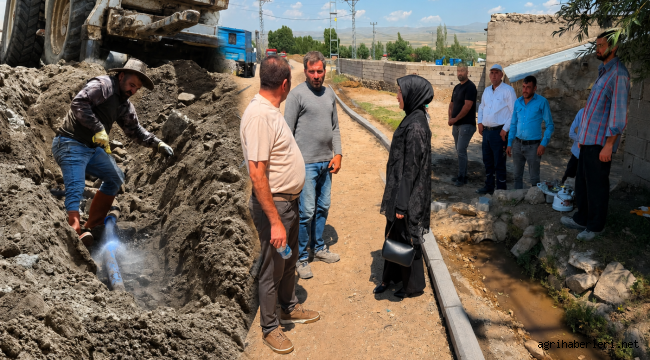 Taşlıçay'da Kaymakam Kılıç, Yol ve Su Hatlarını Yenileniyor
