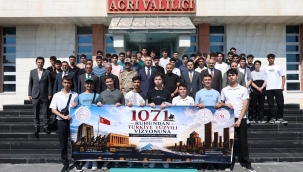 Vali Bozkurt, Ağrı'dan Tarih ve Değerler Yolculuğuna 1.071 Genci Uğurladı